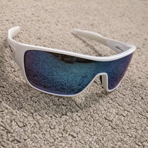Oakley Custom Turbine Rotor - white frame/ prizm sapphire lenses